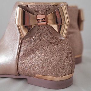 TED BAKER Rose Gold Booties Women's size 8
